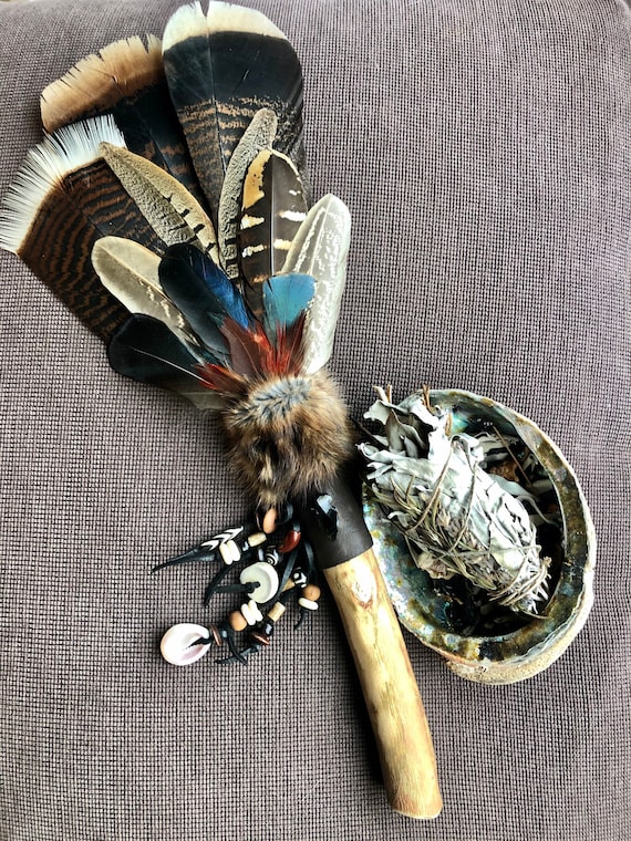 Shamans Market Smudging Feather Fan