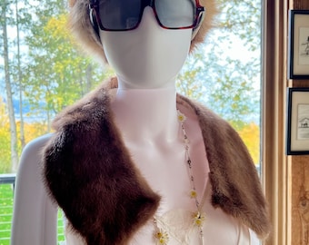 Vintage Fur Collar sable colored
