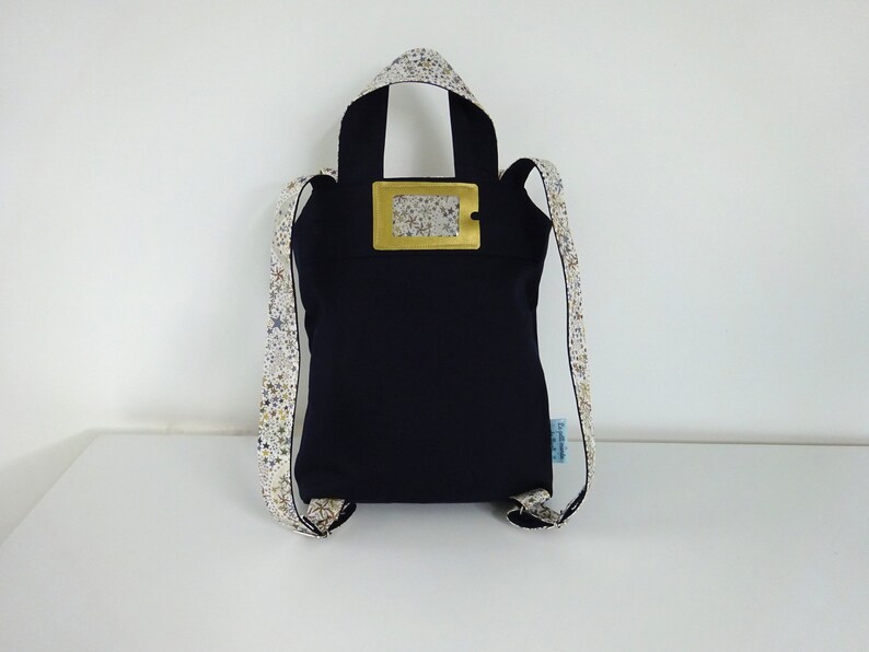 customizable mother/'s backpack Liberty adelajda khaki and gabardine marine first name