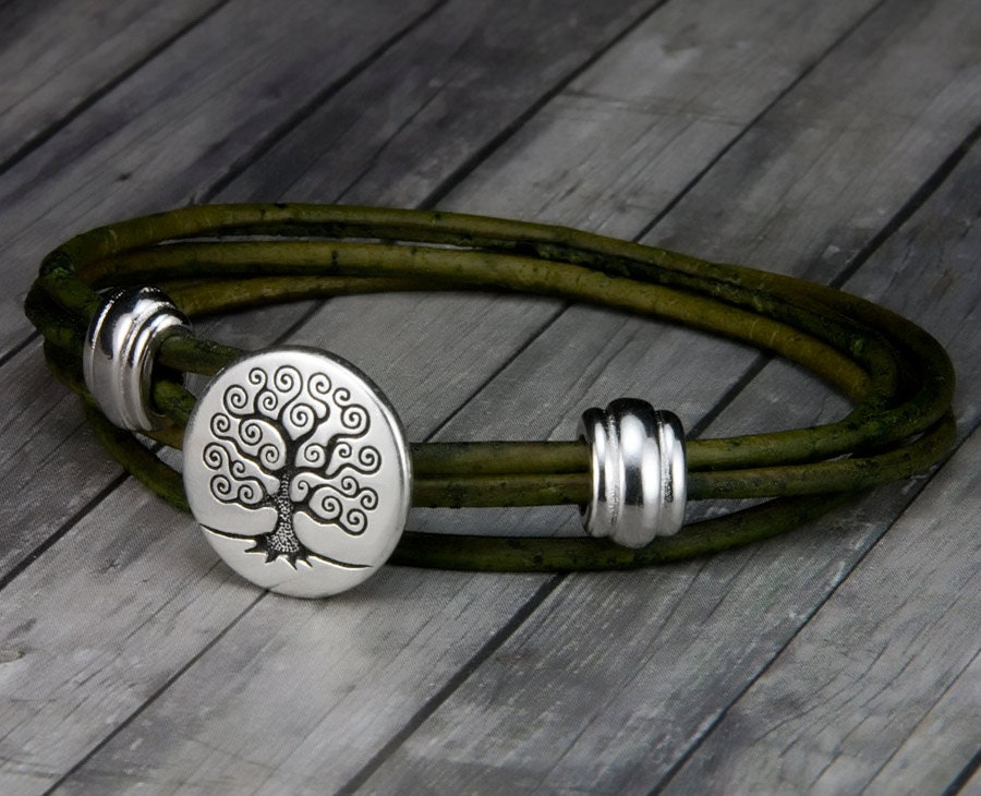 Tree of Life Friendship Bracelet - Moon Dance Charms Gray / Small