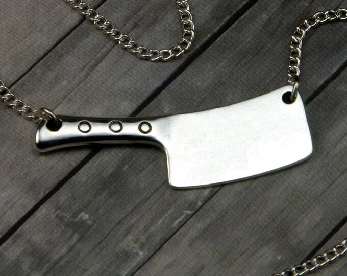 Meat Cleaver Necklace Chef Jewelry Knife Necklace Cleaver Necklace