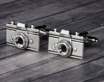 Camera Cufflinks - Camera Cuff Links - Handmade Mens Accessory - Groom Gift - Gift For Him - Photographer gift - Camera - Camera Jewelry