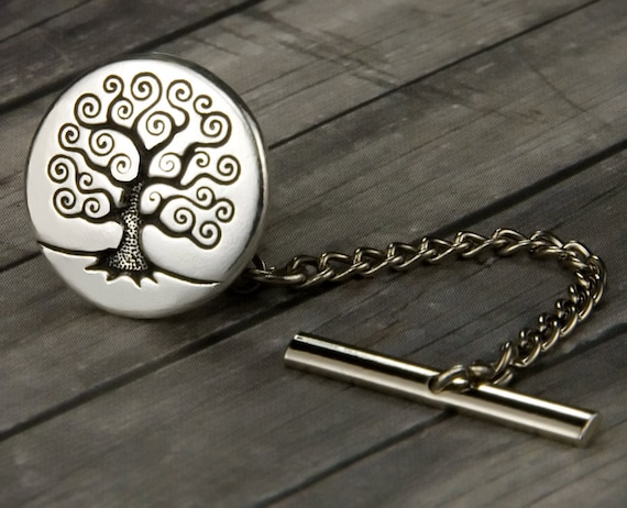 Tree of Life Tie Tack - Tree of Life Tie Pin - Mens Accessories - Mens Gift - Wedding - Gifts for Him - Mens Jewelry - Gifts for Dad - Tree