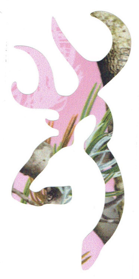 Browning Buck Pink Realtree Camo Vinyl Decal Truck Car Laptop Etsy