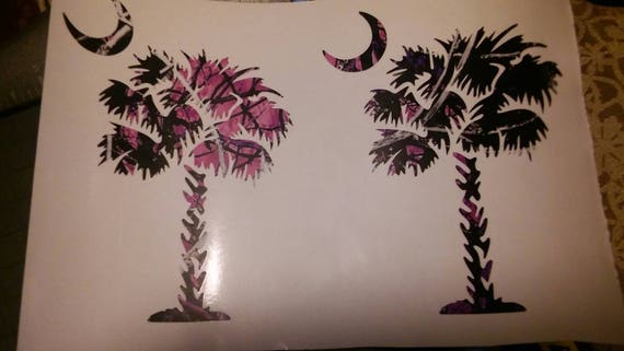 Muddy Girl Palm Tree and Moon 5/'/' Decal
