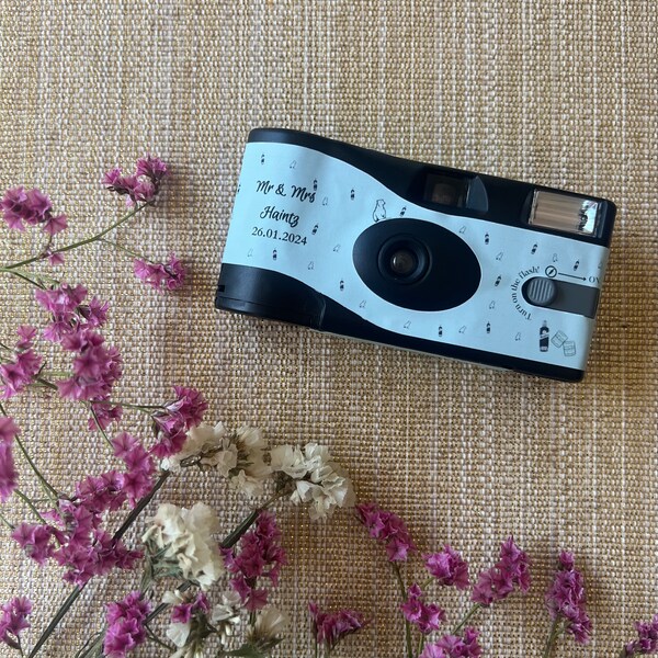 Fully Custom Polaroid 1 Shot Disposable Camera Wrap - weddings / birthdays / hens party / bucks party - ANY DESIGN