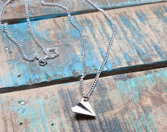 The Freedom Collection: Paper Airplane Necklace || 15% of Purchase Donated to International Justice Mission Canada