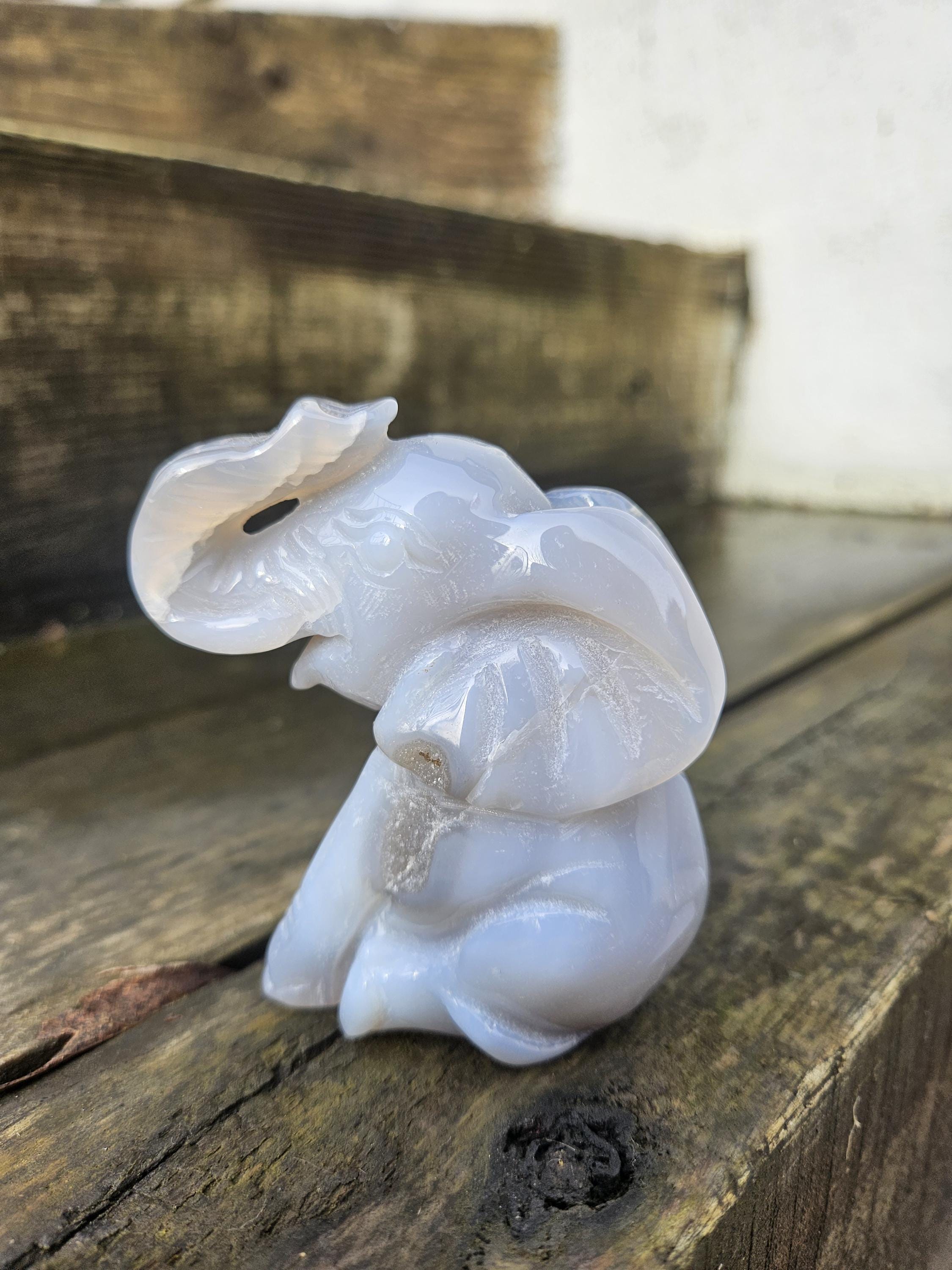 大きな瑪瑙の象の彫刻 - Etsy 日本