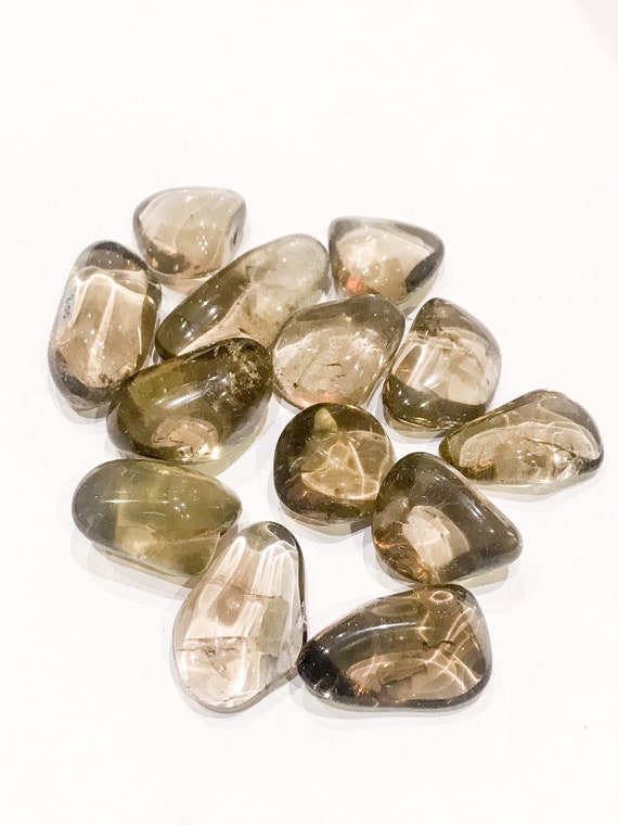 Smoky Quartz Tumble Stones 20-25mm Single Stone