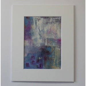 Original Abstract Acrylic Painting, Original Artwork  Mounted and Ready to Frame