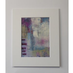 Original Abstract Acrylic Painting, Original Artwork  Mounted and Ready to Frame