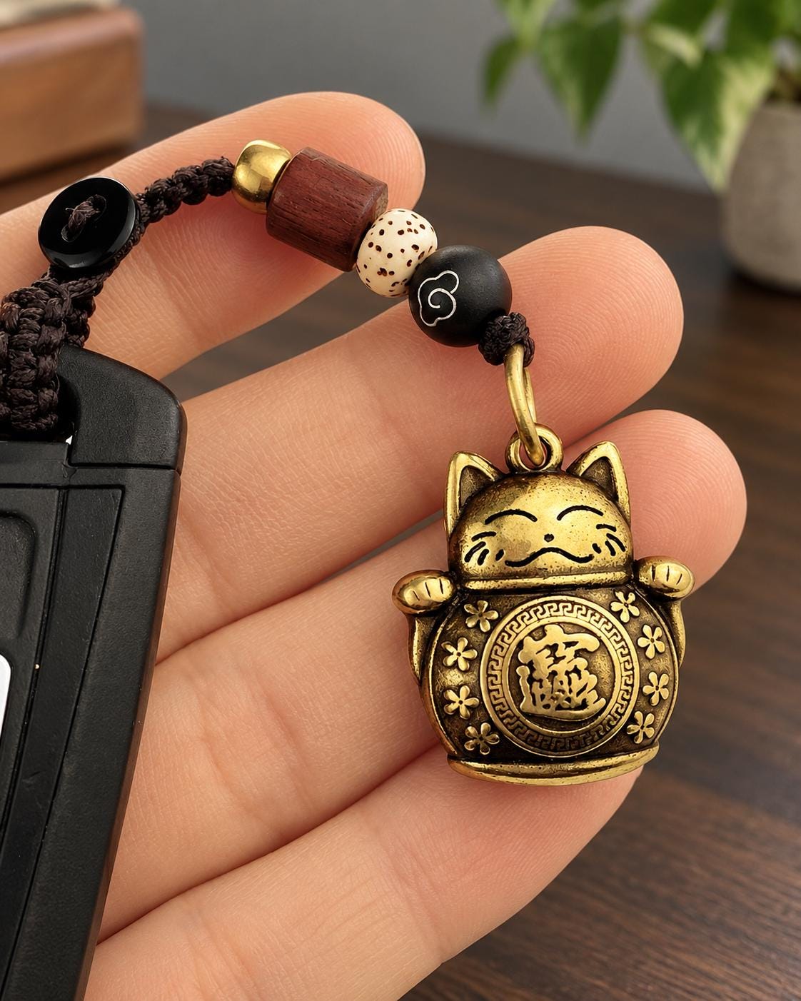 Japanese Lucky Cat Bag Charms - Etsy