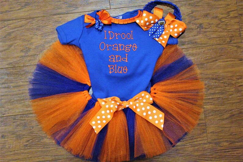 orange baby girl outfit