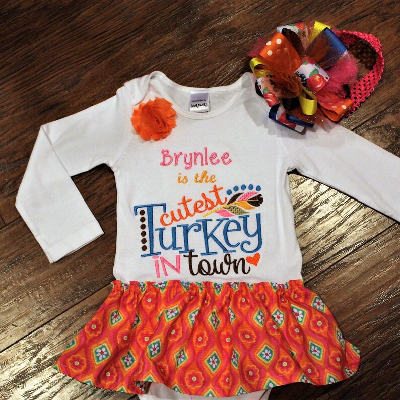 etsy baby girl thanksgiving outfit