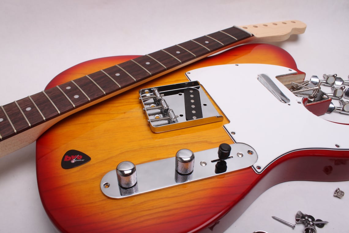 Build Your Own Electric Guitar Kit Licensed Fender Tele Kit Etsy