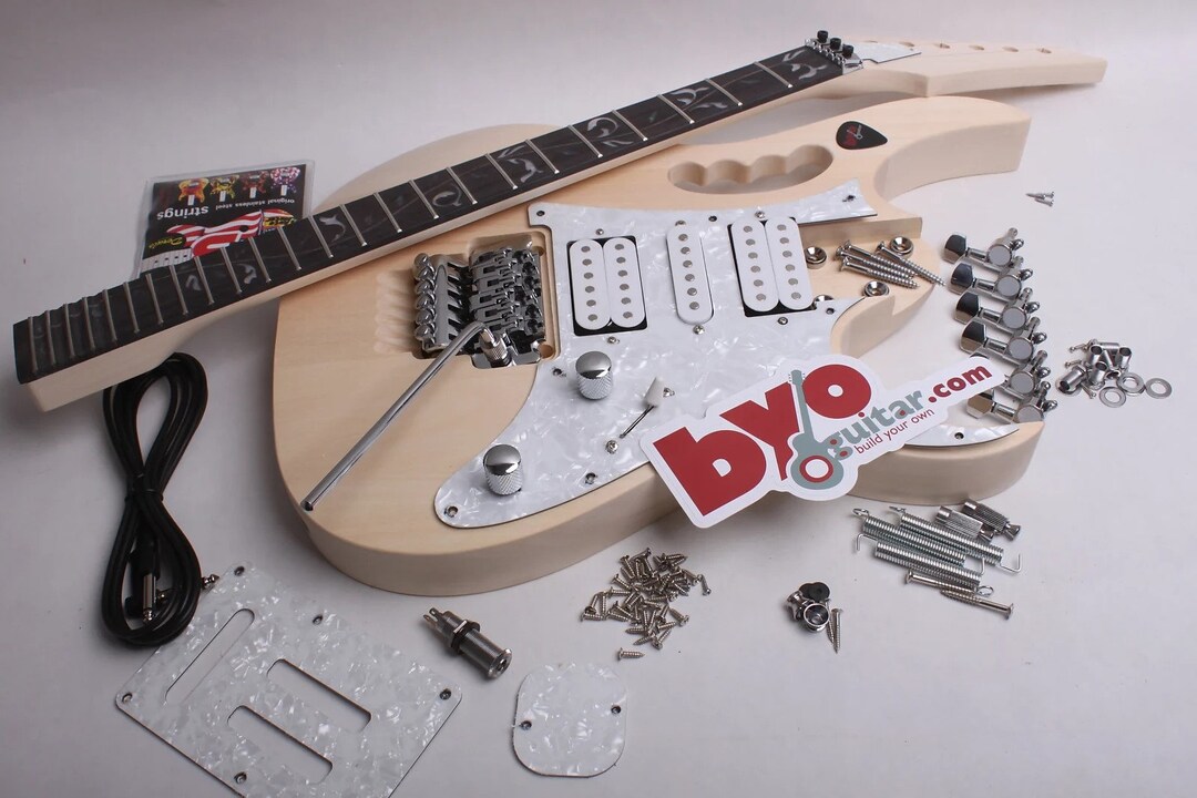 Build Your Own Electric Guitar Kit JEM Style 