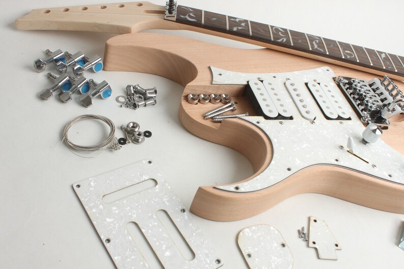 Build Your Own Electric Guitar Kit Lefthanded JEM Style Etsy