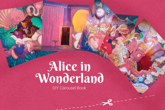 Alice in Wonderland Diy Pop up Book Project for Children and