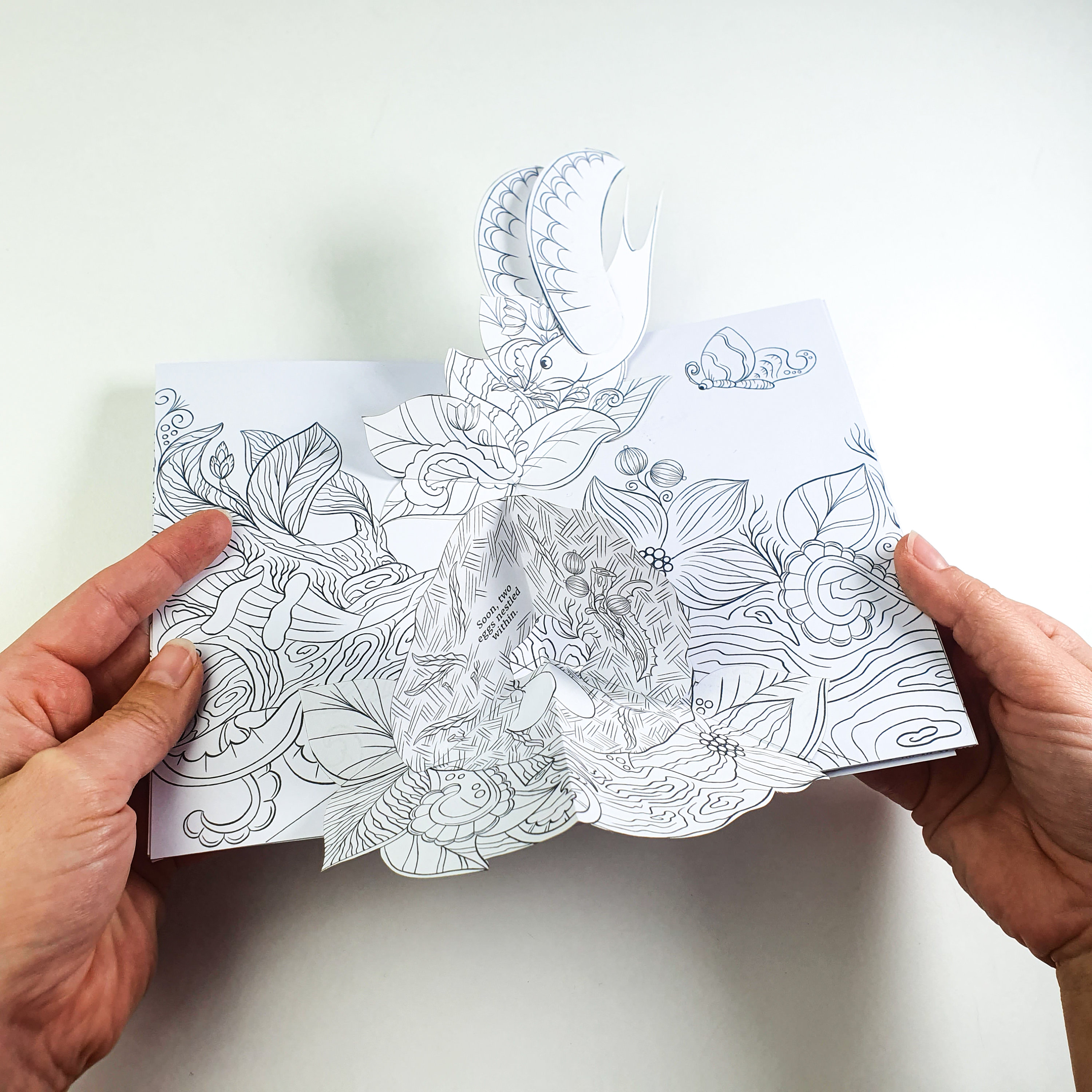DIY Coloring Pop-up Book About Kindness, 3d Paper Craft, Make Your Own ...