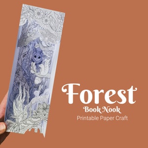 Waldkreaturen Buchseiten Ausmalseiten, Ausmalbilder, Bastelideen für Bücherregale, zum selbst ausdrucken