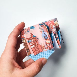 Casa di carta in miniatura delle fate, attività di artigianato di carta dettagliata per adulti, modello stampabile