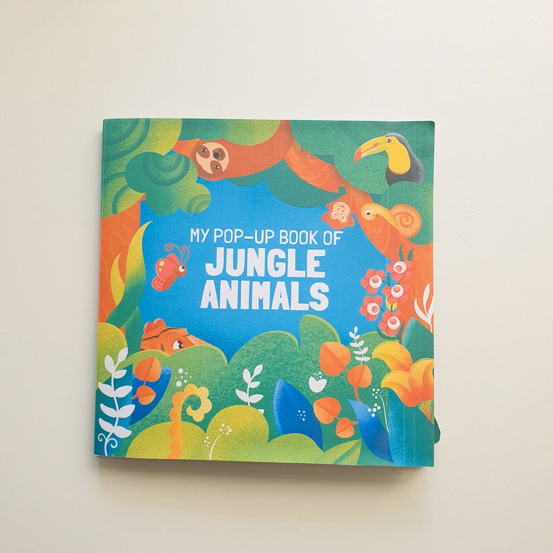 Jungle Pop-up Book Kit, Diy 3d Paper Craft for Kids, Printable Activity
