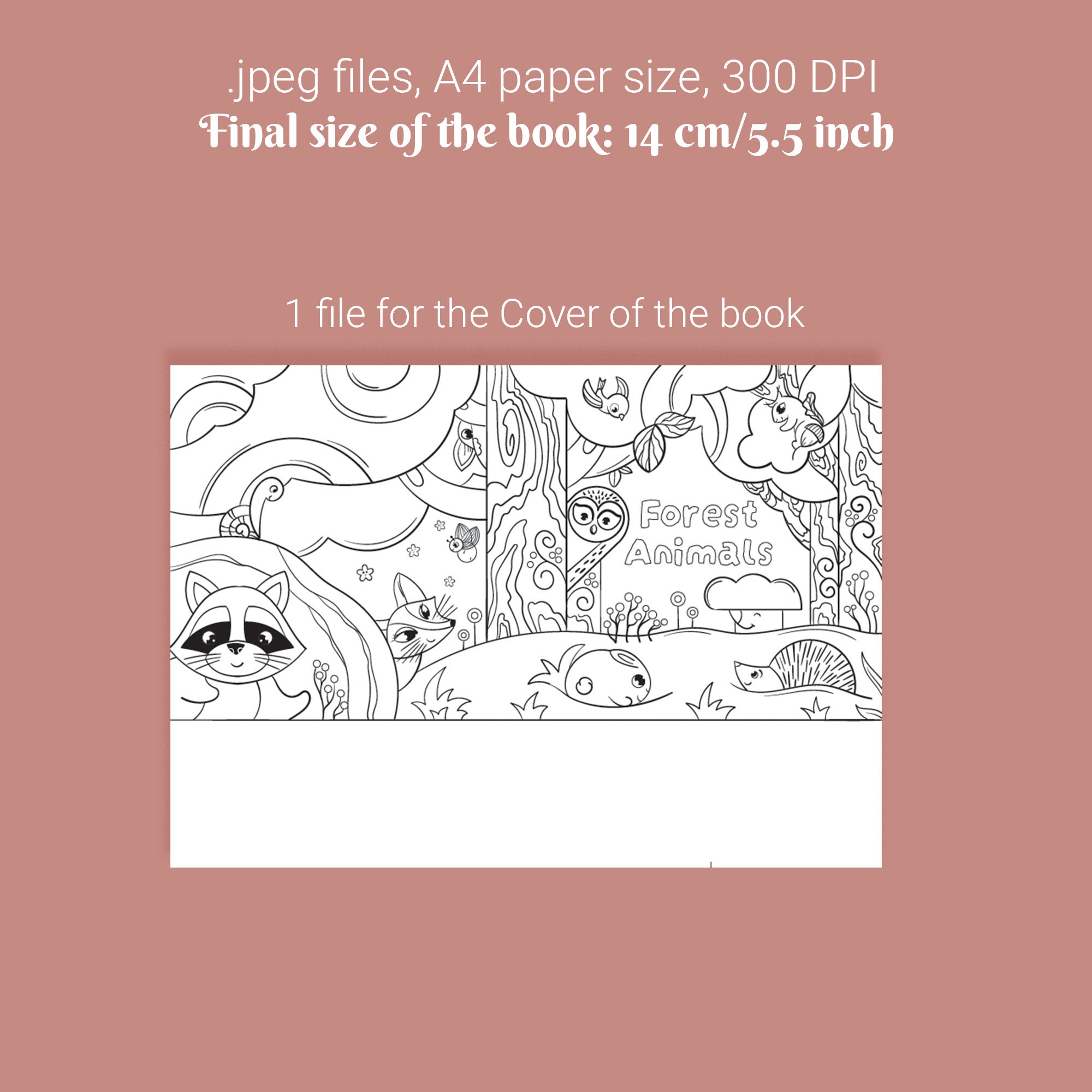 Lift the Flap DIY Coloring Book for Young Children, Forest Book ...