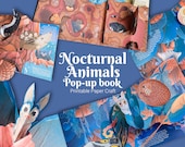 Nocturnal Animals Pop-Up Book: DIY Paper Craft (Print at Home)