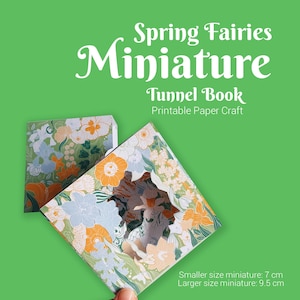 Livre tunnel miniature printanier
