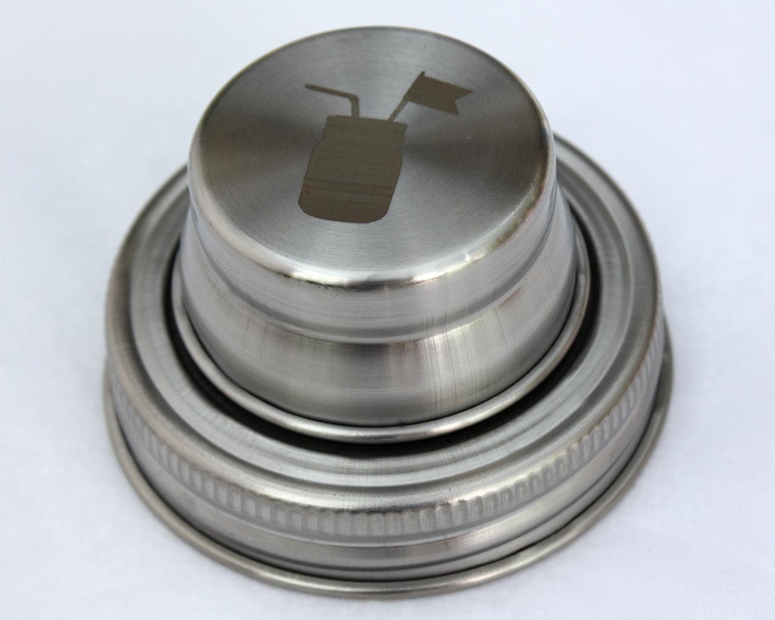 Stainless Steel Cocktail Shaker Lid for Regular Mouth Mason Etsy