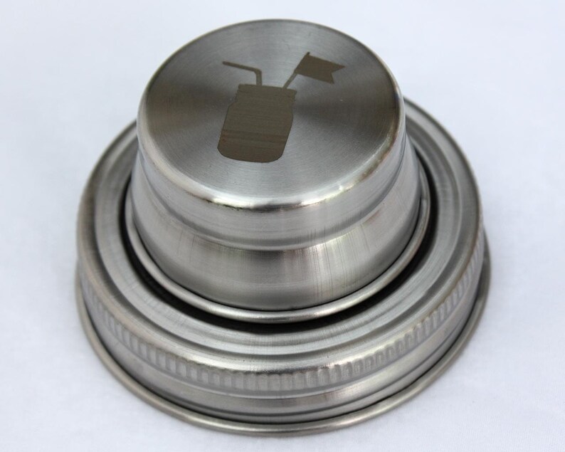 Stainless Steel Cocktail Shaker Lid for Regular Mouth Mason Etsy