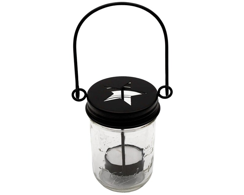 Mason Jar Tea Light Candle Holder Lids with Handles 3 Pack Etsy