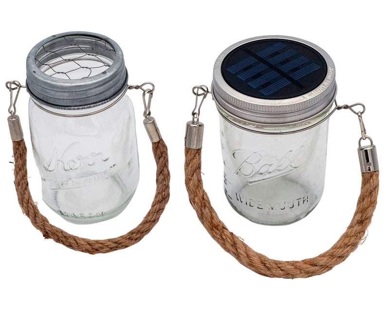 Rope Handles for Mason Jars 2 Pack Available in Thin or Etsy