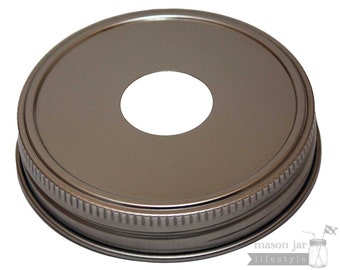 Stainless Steel Soap Pump Dispenser Lid Adapter for Wide Mouth Mason Jars | Rust resistant