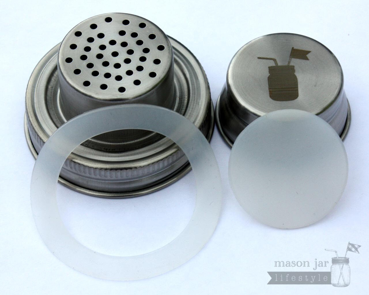 Stainless Steel Cocktail Shaker Lid for Regular Mouth Mason Etsy