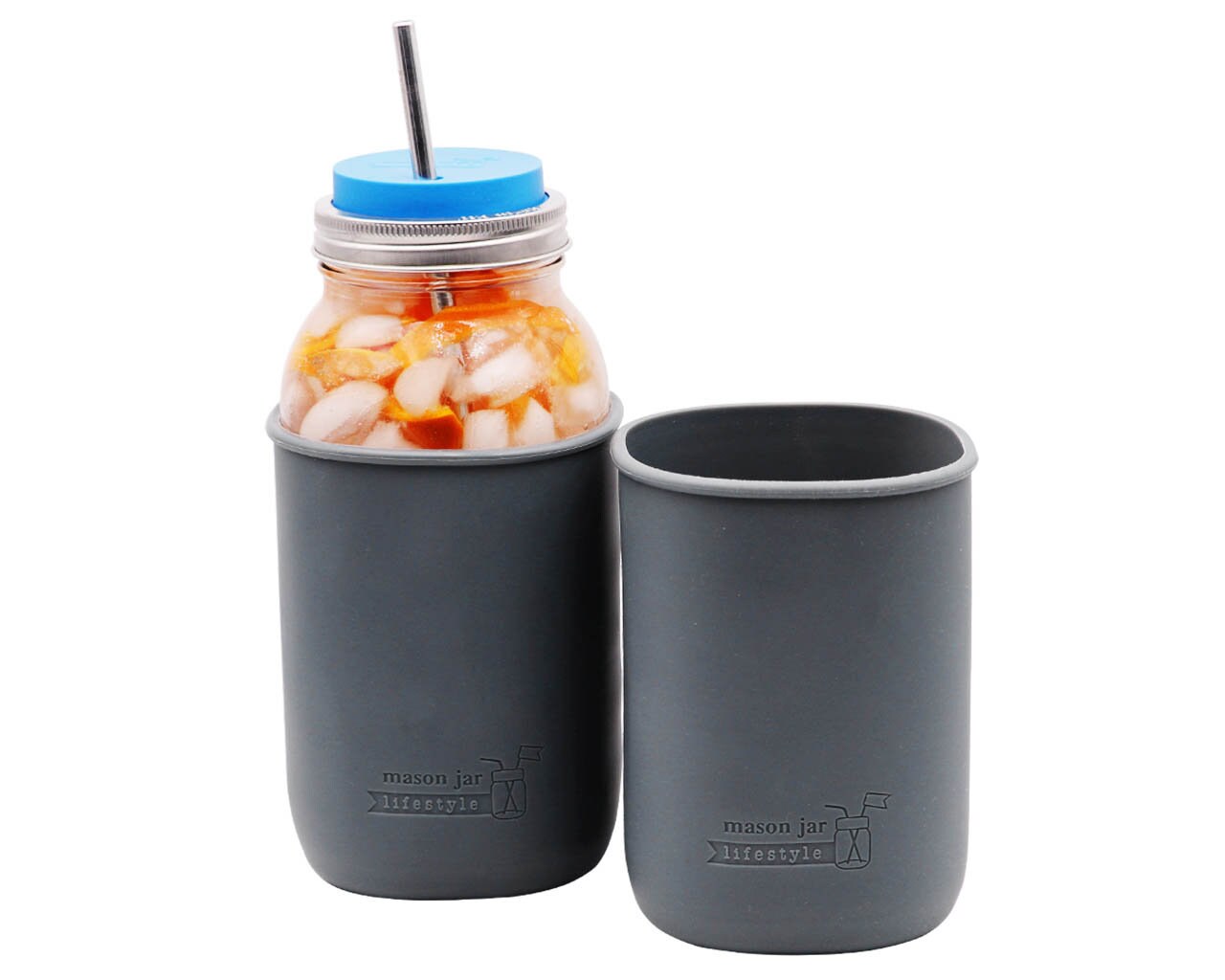 Royal Vkb Contenant En Verre Mode D emploi 2 Pack Silicone Sleeve pour Demi-Gallon 64oz Mason Jars - Etsy France