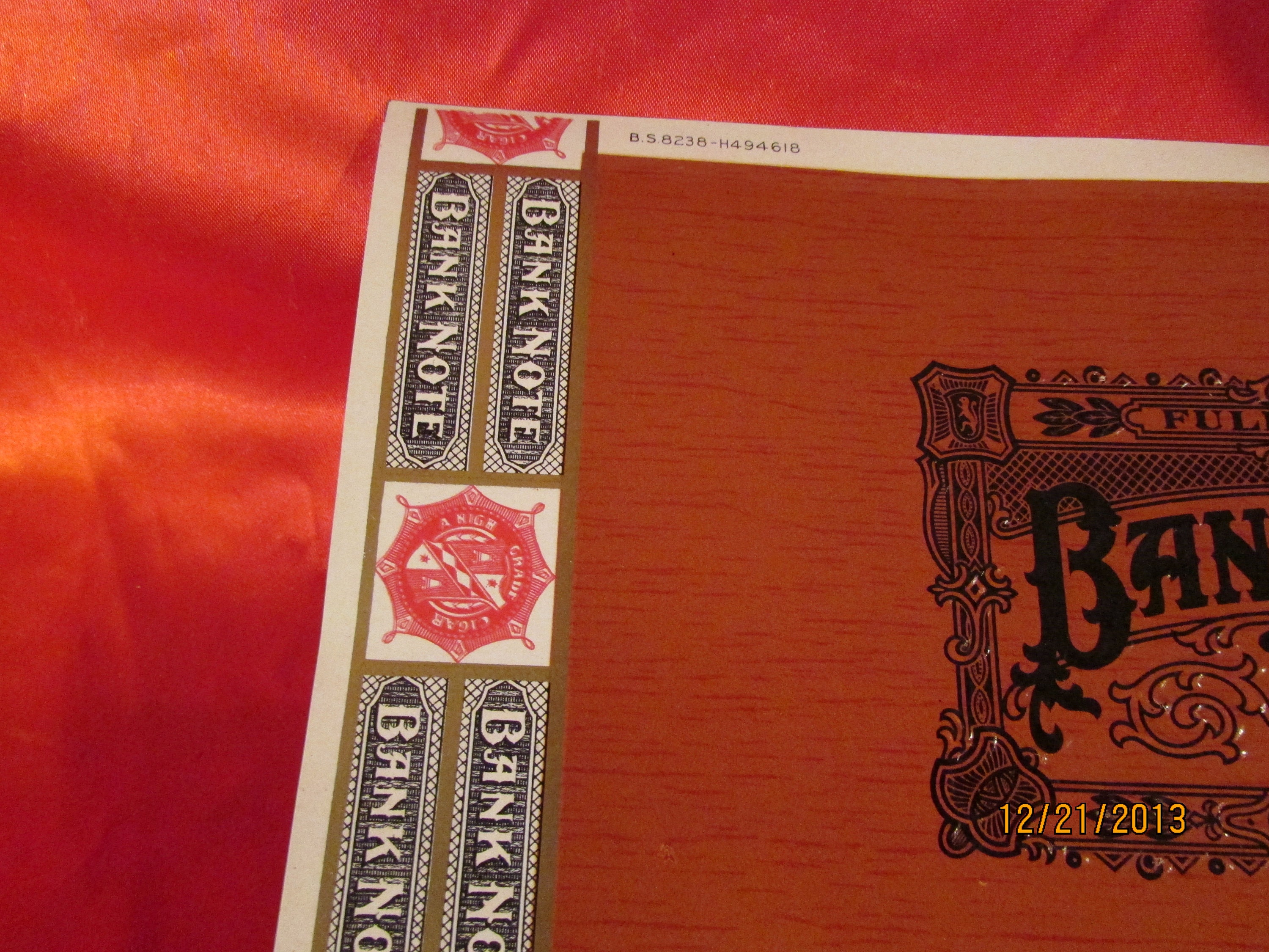 Embossed Bank Note 6 1930's Cigar Box Bank Note Label Embossed Club House A - Etsy