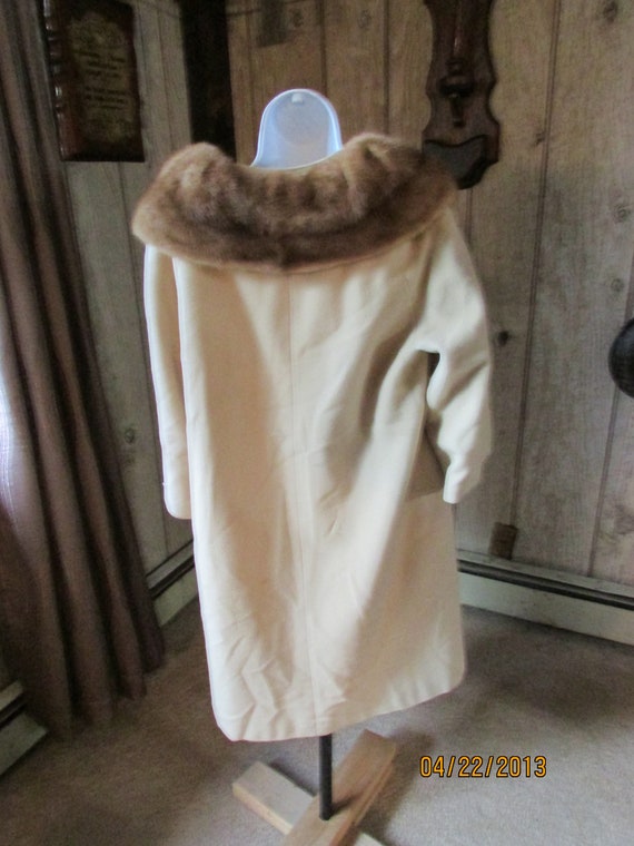 Vintage 1950's Ladies Coat Oriental Pure Cashmere… - image 5