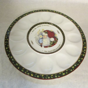 A Christmas Story Deviled Egg Plate 12 &quot;Porzellan Portmeirion Weihnachtsteller
