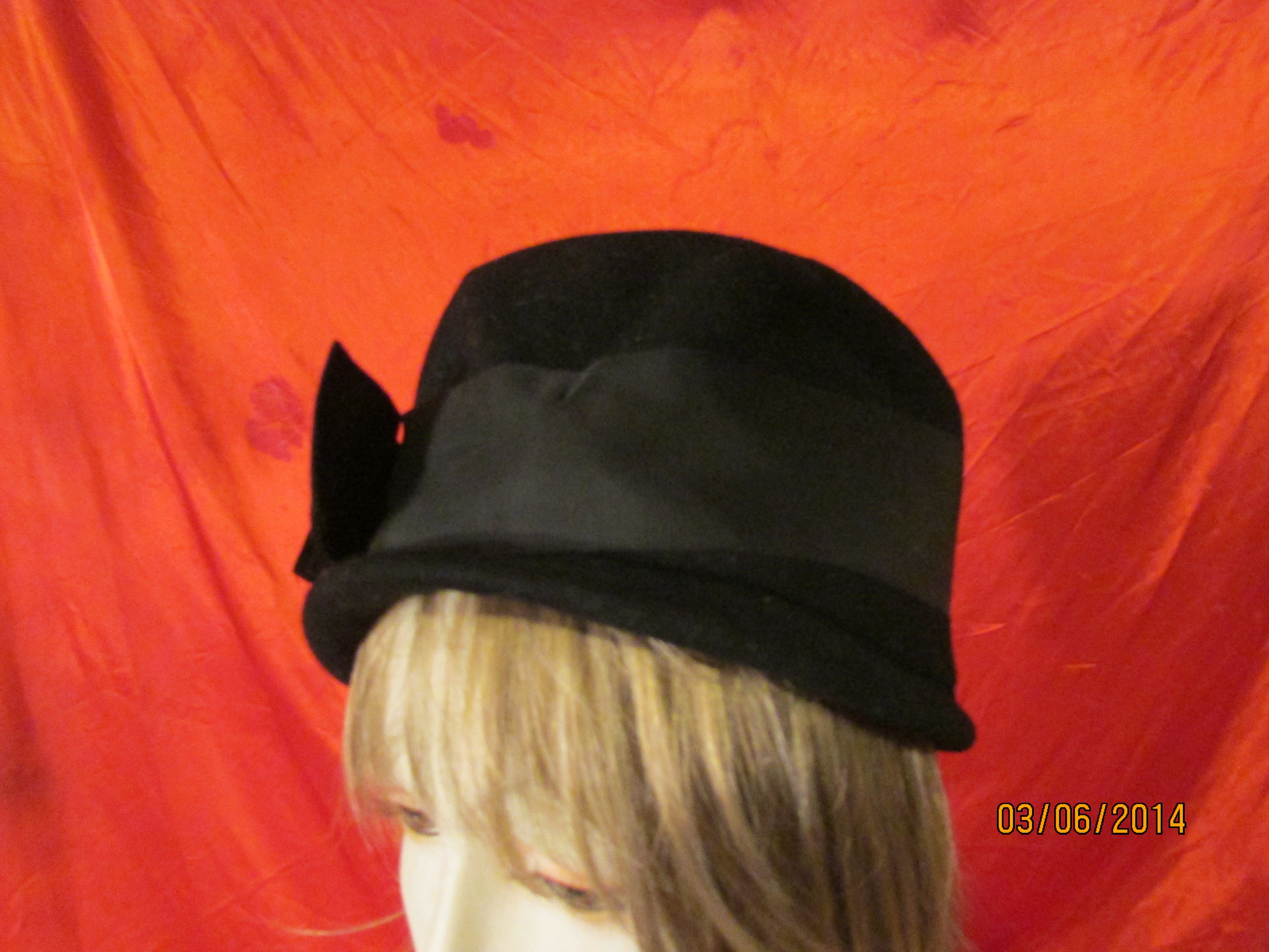 Vintage Henry Pollak New York Peachfelt Brown Wool Hat Paris Boutique  Bow Trim Vintage Women main image 4