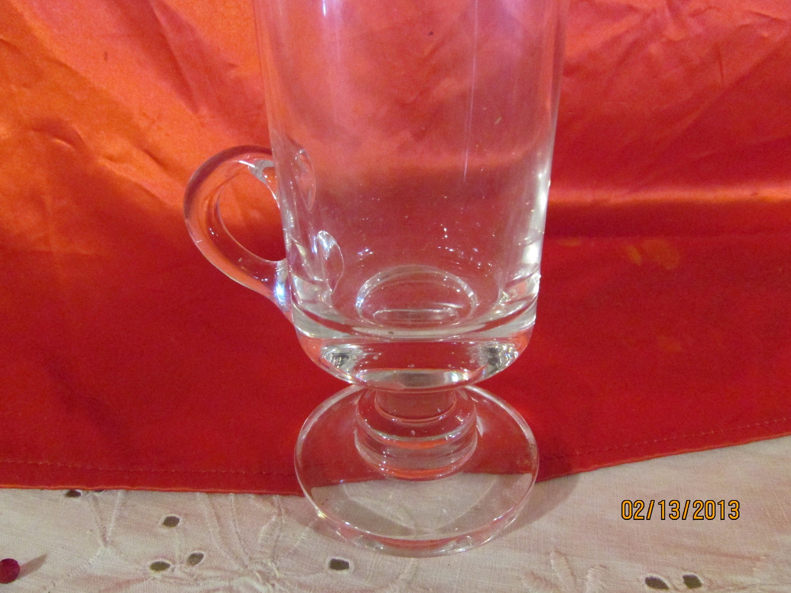 6 Vintage Clear Glass Irish Coffee Glasses St Patricks Day Irish Coffee