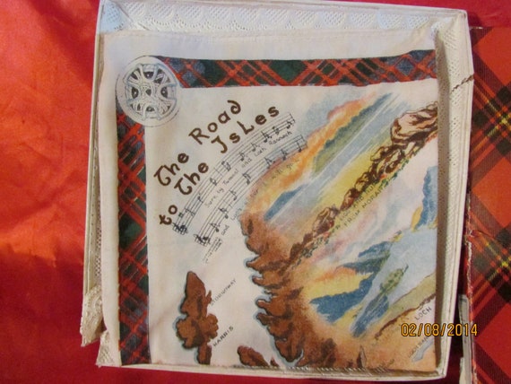 Vintage Handkerchief The Road To The Jsles Scottl… - image 2