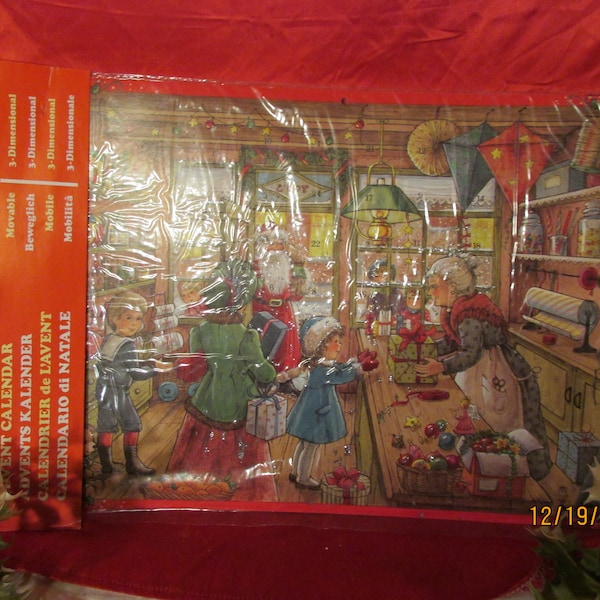 Advent Calendar from Denmark Toy Store Fantastic Old Store Look