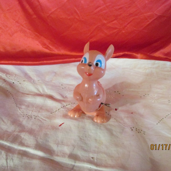 Vintage Wind Up Hopping Bunny Rabbit by Easter Unlimited Vintage Plastic Easter Bunny Rabbit Toy