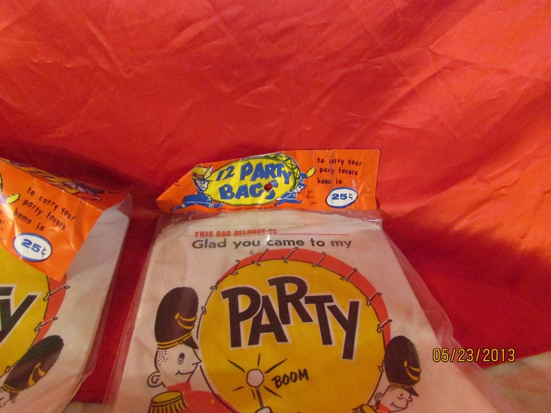 2 Vintage Packages of 12 Party Bags Goodie Bags Marching Band Etsy