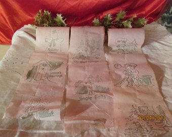 3 Vintage Rolls Of Funny Christmas Toilet Paper Santa Bills New Years Humor Toilet paper