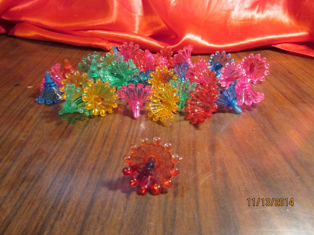 35 Vintage Plastic Light Bulb Covers With Multi Colored Lights Etsy
