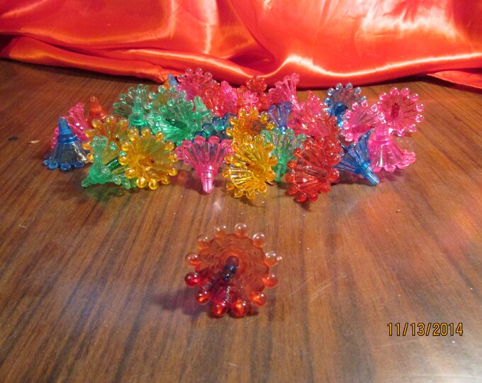 35 Vintage Plastic Light Bulb Covers With Multi Colored Lights Etsy