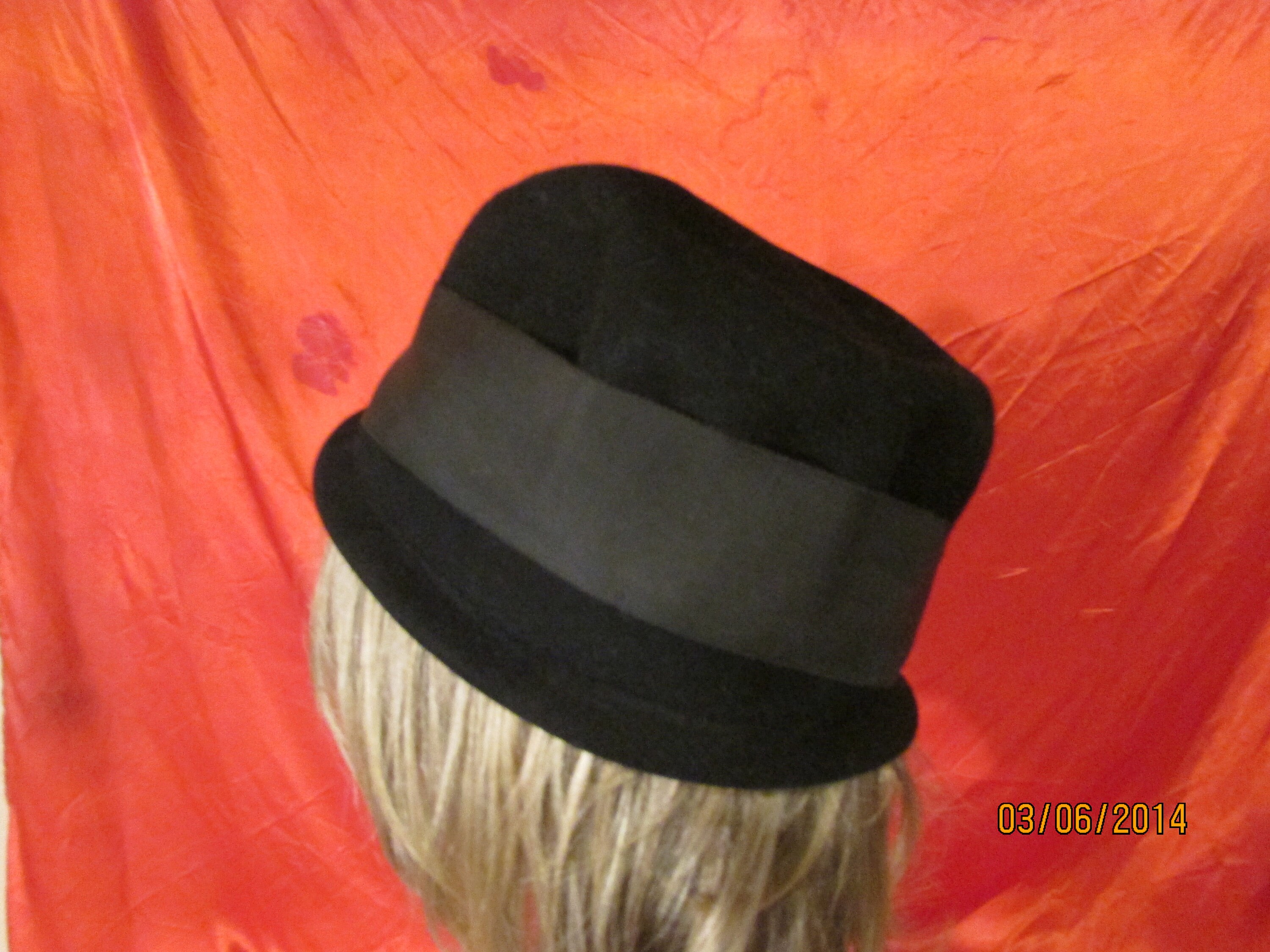 Vintage Henry Pollak New York Peachfelt Brown Wool Hat Paris Boutique  Bow Trim Vintage Women main image 3