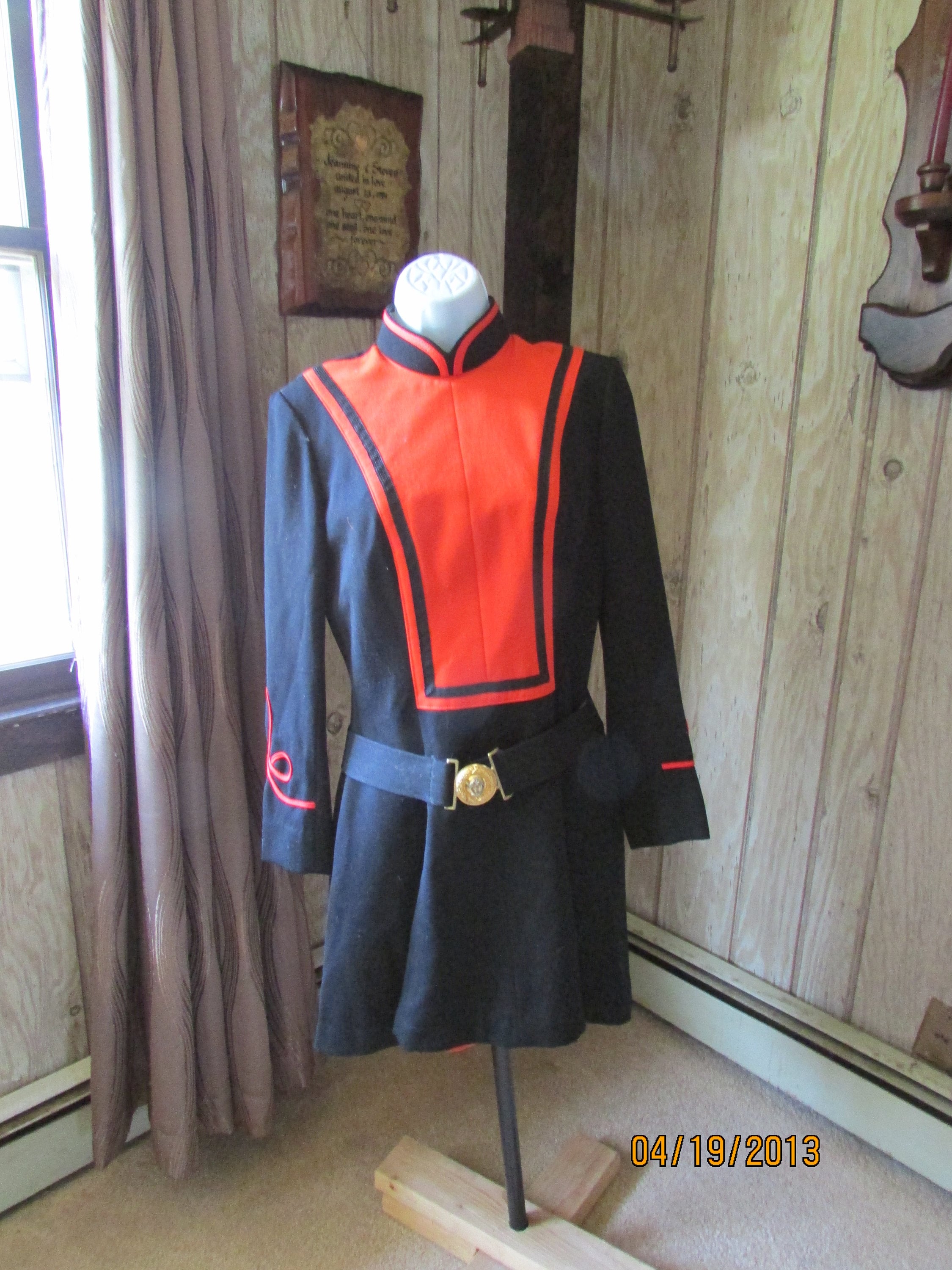 1 Vintage Ladies Marching Band Uniform Ostwald Staten Island Orange